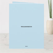 PETIT GARÇON COWBOY BUCKAROO CARTE D'ANNIVERSAIRE (Dos)