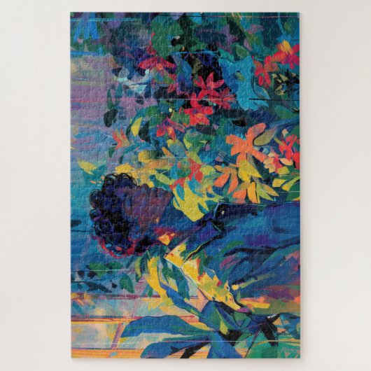 Petit garçon dans une maison Jigsaw Puzzle (Vertical)