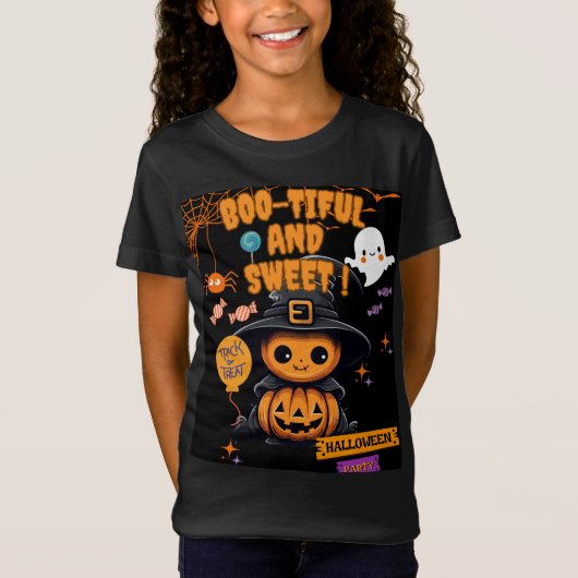 Petit garçon d'Halloween T-shirt enfant | Citrouil (Devant)
