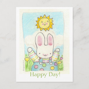 petit garçon Joyeux Jour ! carte postale