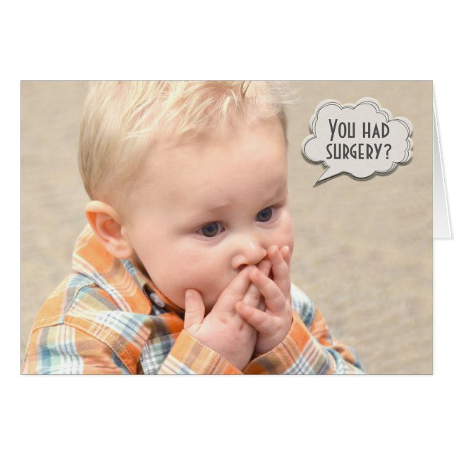 petit garçon pour humour chirurgical (Devant horizontal)