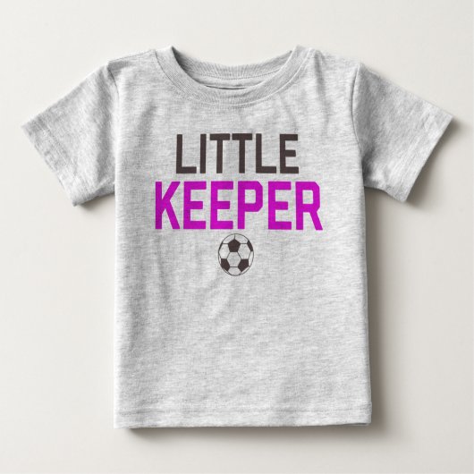 Petit Gardien de Football Objectif bébé T-shirt (Devant)