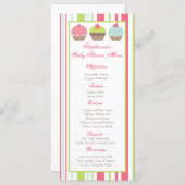 Petit gâteau de pastel de rose de thé de 25 cartes (Devant / Derrière)