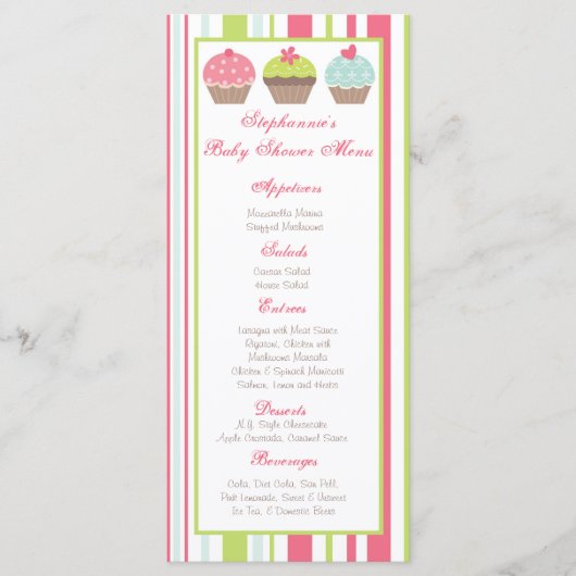 Petit gâteau de pastel de rose de thé de 25 cartes (Devant)