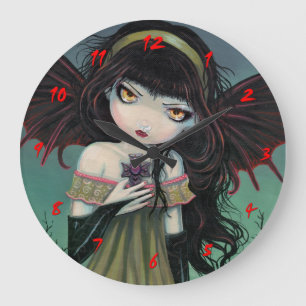 Petit Gothique Vampire Fée mignonne Horloge