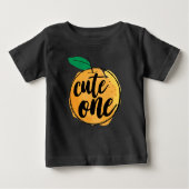Petit haut orange Cutie (Devant)