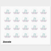 Petit Hippo {Rose} | Stickers (Feuille)