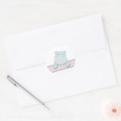 Petit Hippo {Rose} | Stickers (Enveloppe)