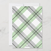 Petit homme baby shower invitation cravate verte (Dos)