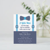 Petit Homme Gentleman Baby Boy Shower Invitations (Debout devant)