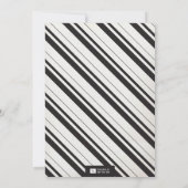 Petit Homme Mustache Bow Cravate garçon Invitation (Dos)