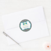 Petit Homme Sticker Baby shower, Turquoise, Vert,  (Enveloppe)