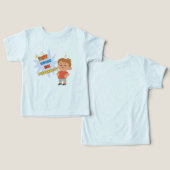 Petit Humain Grande Personnalité T-Shirt Drôle Enf (Design Recto & Verso)