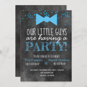 Petit invitation de tableau de fête d'anniversaire (Devant / Derrière)