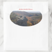 Petit Jean State Park Arkansas Ovale Sticker (Tas)