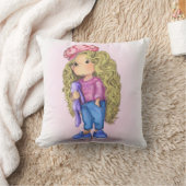 Petit Jouet Blonde Fille Lapin Jeu Jeu Oreiller (Couverture)
