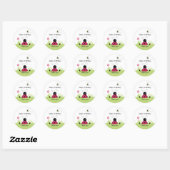 Petit Ladybug Favoriser Sticker Baby shower Annive (Feuille)