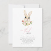 Petit lapin doux Carte de remerciements (Devant)