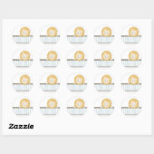 Petit lion {Bleu} | Stickers (Feuille)
