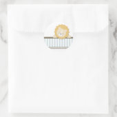 Petit lion {Bleu} | Stickers (Sac)