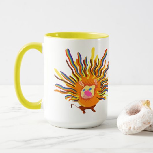 PETIT LION maman mug (Avec donut)