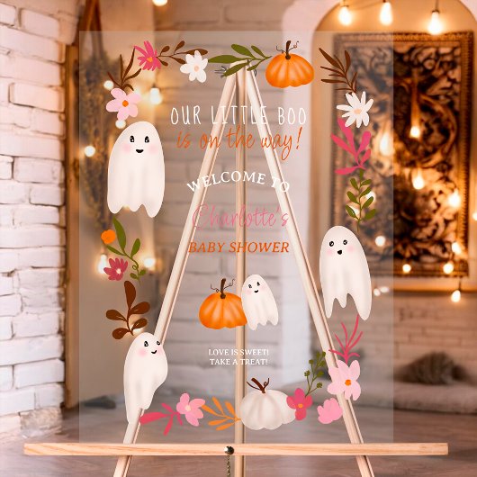 Petit livre d'Halloween Fantômes baby shower d'acc
