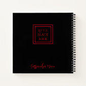 Petit livre noir personnalisé (Dos)