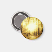 PETIT MAGNET ROND SOLEIL D'OR (Recto/Verso)