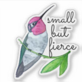 Petit mais féroce Sticker Anna's Hummingbird (Devant)
