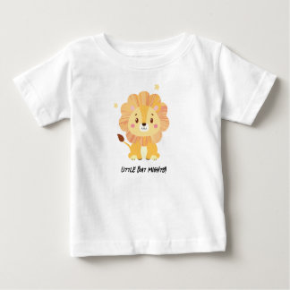 Petit Mais Puissante Mignonne T-shirt Lion Baby