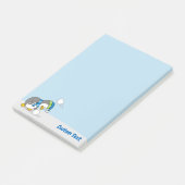 Petit manchot obtenant des Post-it Notes boule de (Incliné)