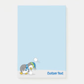 Petit manchot obtenant des Post-it Notes boule de (Devant)