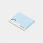 Petit manchot obtenant des Post-it Notes boule de (Incliné)