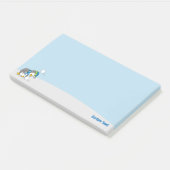 Petit manchot obtenant des Post-it Notes boule de  (Incliné)