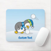 Petit manchot obtenant un tapis de souris à boule  (Avec souris)