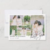 Petit Mariage blanc Collage photo Merci de script (Devant)