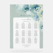 Petit Mariage de fleurs blanches - Carte de bienve (Recto)