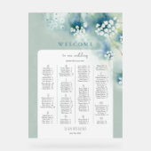 Petit Mariage de fleurs blanches - Carte de bienve (Recto)