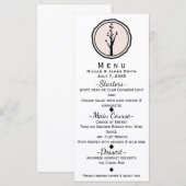 Petit Menu de Réception de Mariage Rustique dans l (Devant / Derrière)