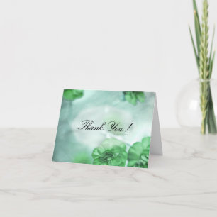 Petit Merci aux fleurs vertes