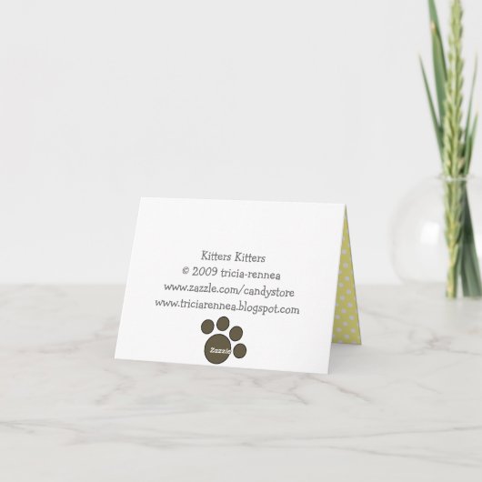 Petit Merci de Kitty (Dos)