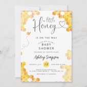 Petit miel doux Baby shower d'abeilles Invitation (Devant)