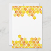 Petit miel doux Baby shower d'abeilles Invitation (Dos)