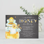 Petit miel doux Baby shower d'abeilles Invitation (Debout devant)