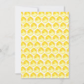 Petit miel doux Baby shower d'abeilles Invitation (Dos)