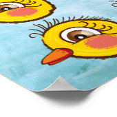 Petit mignon poussin et cochon poster (Coin)