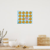 Petit mignon poussin et cochon poster (Cuisine)
