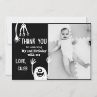 Petit Monster Carte de remerciements d'anniversair