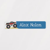 Petit Monster Truck Kids Nom Étiquettes (Design 1)