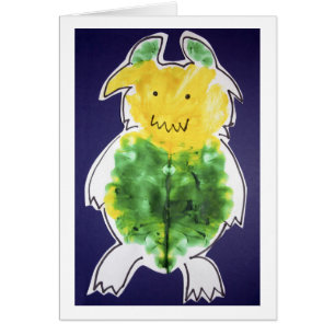 Petit monstre - conception de modèle de portrait